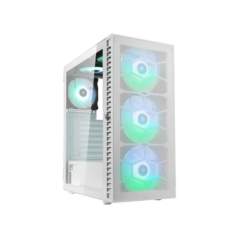 Φωτογραφία προϊόντος: Pro GamersWare Kolink Observatory HF Mesh ARGB Midi PC Tower Case – White (PGW-CH-KOL-112)