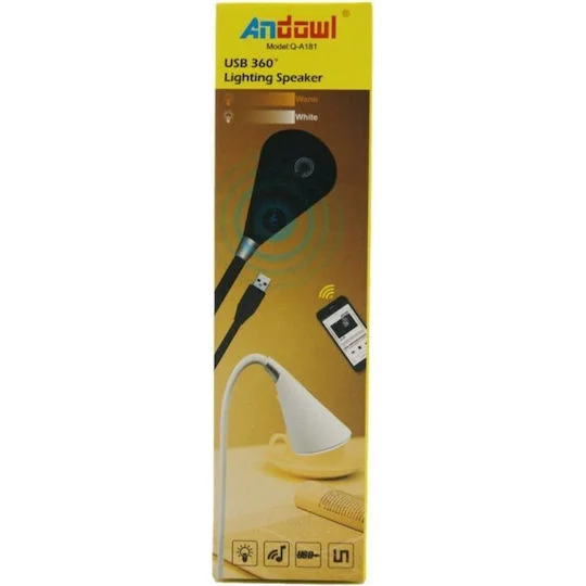 Φωτογραφία προϊόντος: LED ΛΑΜΠΑ ΜΕ ΗΧΕΙΟ ΚΑΙ BLUETOOTH ANDOWL AN-Q-A181