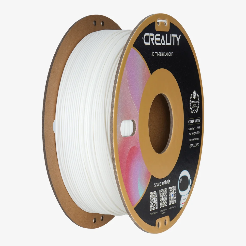 Φωτογραφία προϊόντος: CREALITY CR-PLA Matte Gypsum White, 3D Printer Filament 1 kg Spool,1.75mm (3301010296)