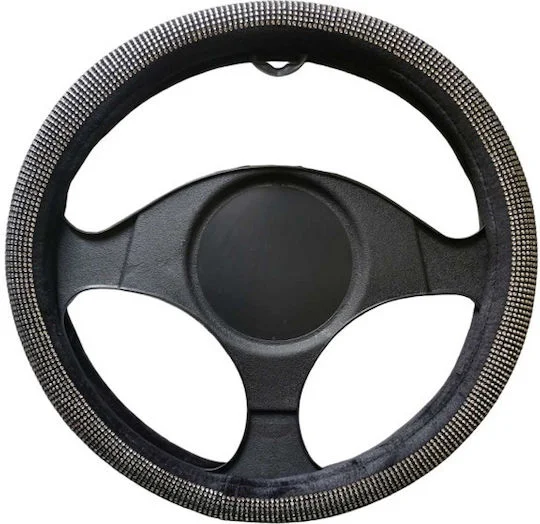 Φωτογραφία προϊόντος: Car Steering Wheel Cover with Diameter 38cm Synthetic Black KLN-091881