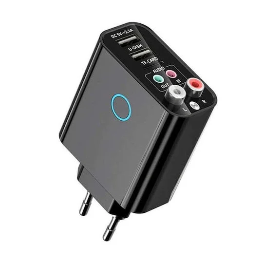 Φωτογραφία προϊόντος: Andowl K16 Bluetooth 5.0 Receiver με θύρες εξόδου 3.5mm Jack / RCA