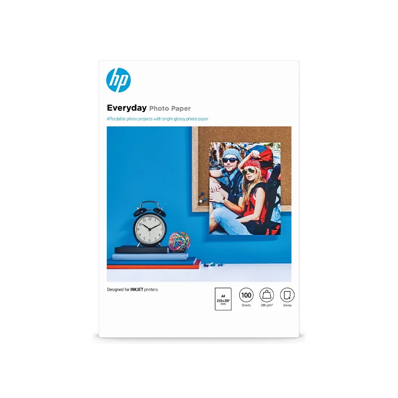 Φωτογραφία προϊόντος: HP Everyday Φωτογραφικό Χαρτί Gloss A4 (21x30) 200gr/m² για Εκτυπωτές Inkjet 100 Φύλλα