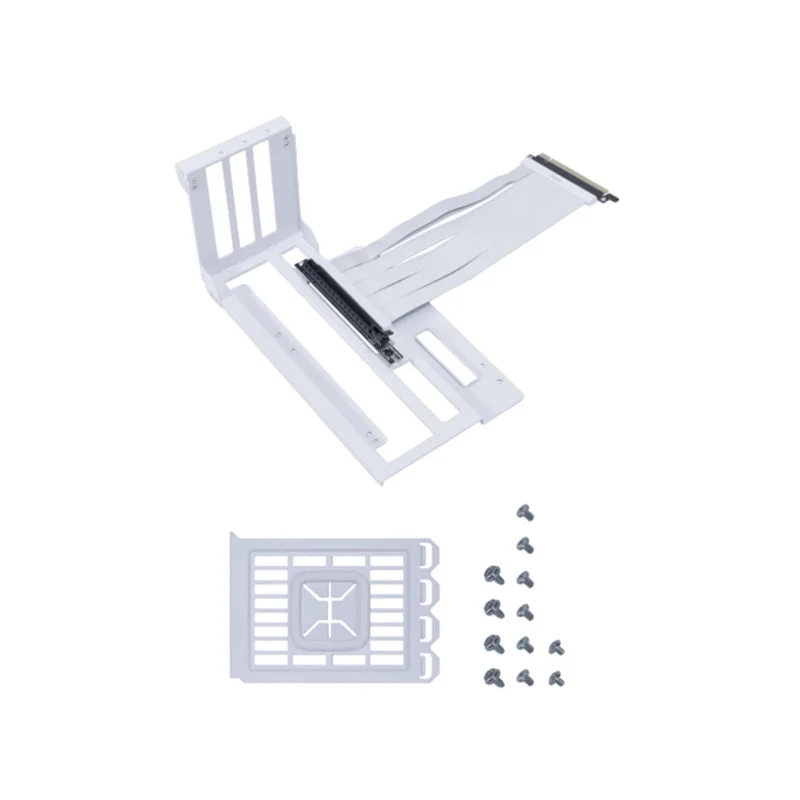 Φωτογραφία προϊόντος: Lian Li A3-1W - Vertical GPU Kit for A3-mATX PCI-E 4.0 Riser - Cable Included - White