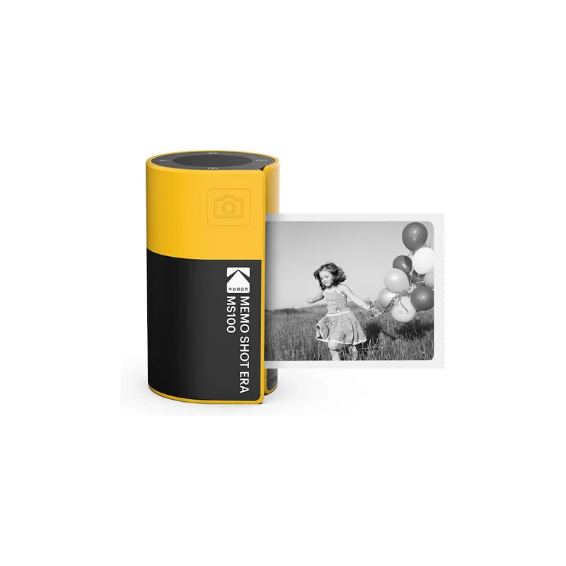 Φωτογραφία προϊόντος: Kodak Memo Shot ERA - 2-in-1 Instant Camera and Photo label Printer + one Roll, Yellow