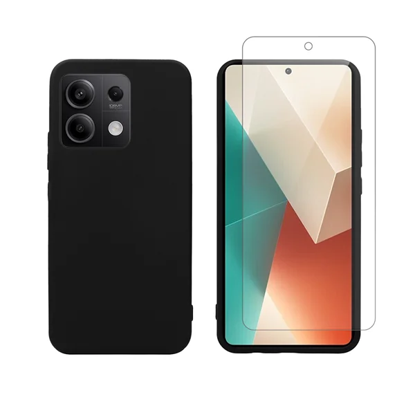 Φωτογραφία προϊόντος: Vivid Set Matte Case Black + Tempered Glass Redmi Note 13 5G