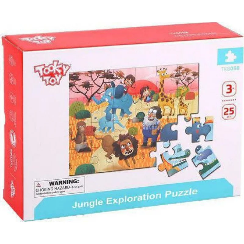 Φωτογραφία προϊόντος: Tooky Toys Παζλ Ξύλινο Jungle Exploration