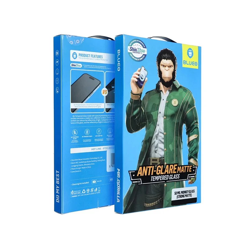 Φωτογραφία προϊόντος: OEM Mr. Monkey Glass 5D Tempered Glass για iPhone 16 Pro Max - Black