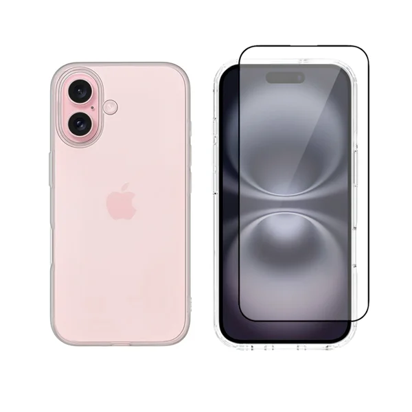 Φωτογραφία προϊόντος: Vivid Set Gelly Case + Full Face Tempered Glass Apple iPhone 16 Plus Black