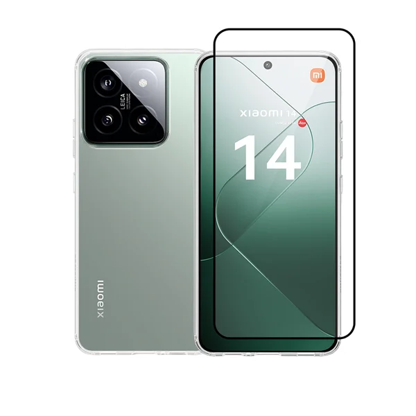 Φωτογραφία προϊόντος: Vivid Set Gelly Case + Full Face Tempered Glass Xiaomi 14 Black