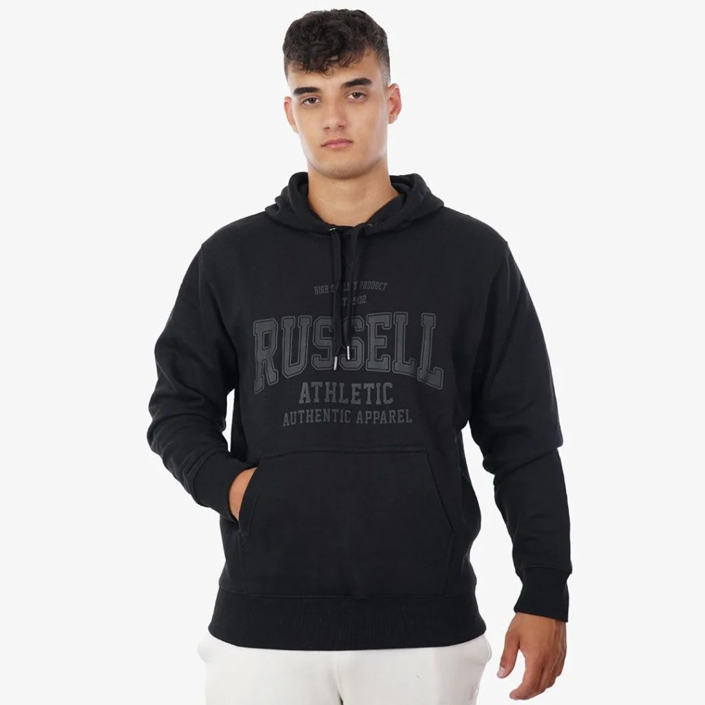 Φωτογραφία προϊόντος: Russell Athletic Ανδρικό Φούτερ με Κουκούλα Μαύρο (A3-014-2-099)