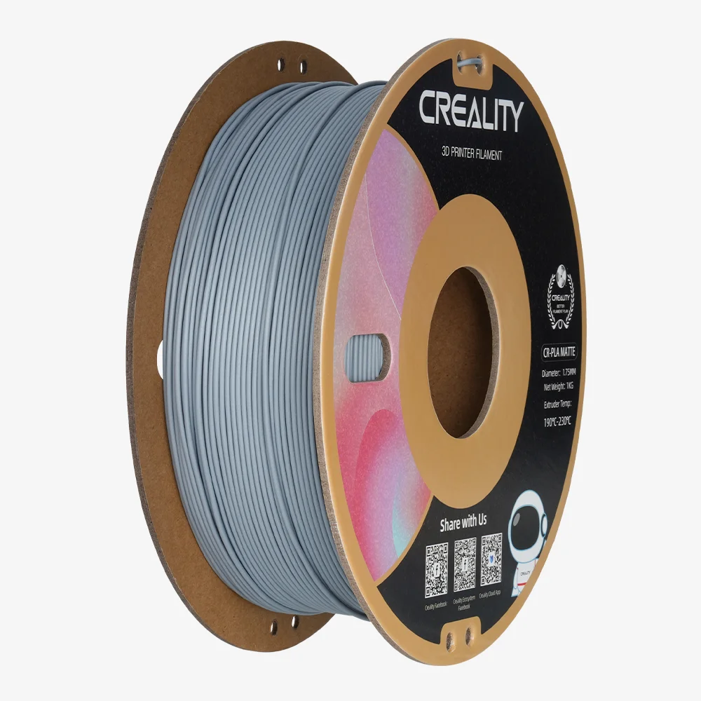 Φωτογραφία προϊόντος: CREALITY CR-PLA Matte Grey, 3D Printer Filament 1 kg Spool,1.75mm (3301010299 gray)