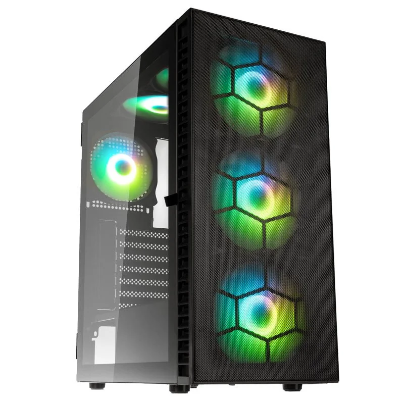 Φωτογραφία προϊόντος: Pro GamersWare Kolink Observatory HF Plus Mesh ARGB PWM Midi Tower Case - Black (with 6x120mm ARGB PWM Fans)