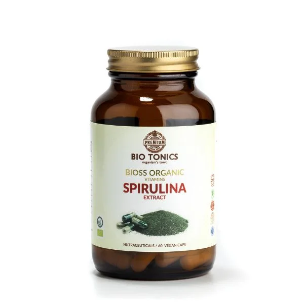 Φωτογραφία προϊόντος: Bio Tonics Premium Spirulina Καρδιά, Εγκέφαλος, Ανοσοποιητικό 300mg 60 Vegan Κάψουλες - Bio Tonics