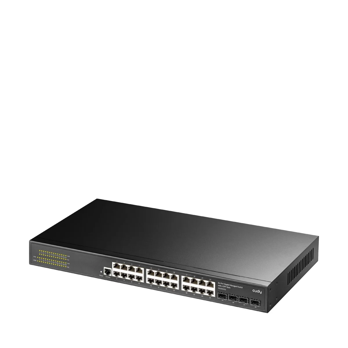 Φωτογραφία προϊόντος: CUDY Switch GS2024S2 24-GbE 4-SFP L2 Managed Gigabit