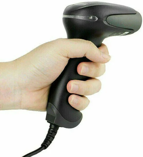 Φωτογραφία προϊόντος: Andowl Q-A202 Handheld Wired Scanner with 1D Barcode Reading Ability - Color: Black
