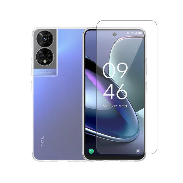 Φωτογραφία προϊόντος: Vivid Set Gelly Case Transparent + Tempered Glass TCL 50 5G