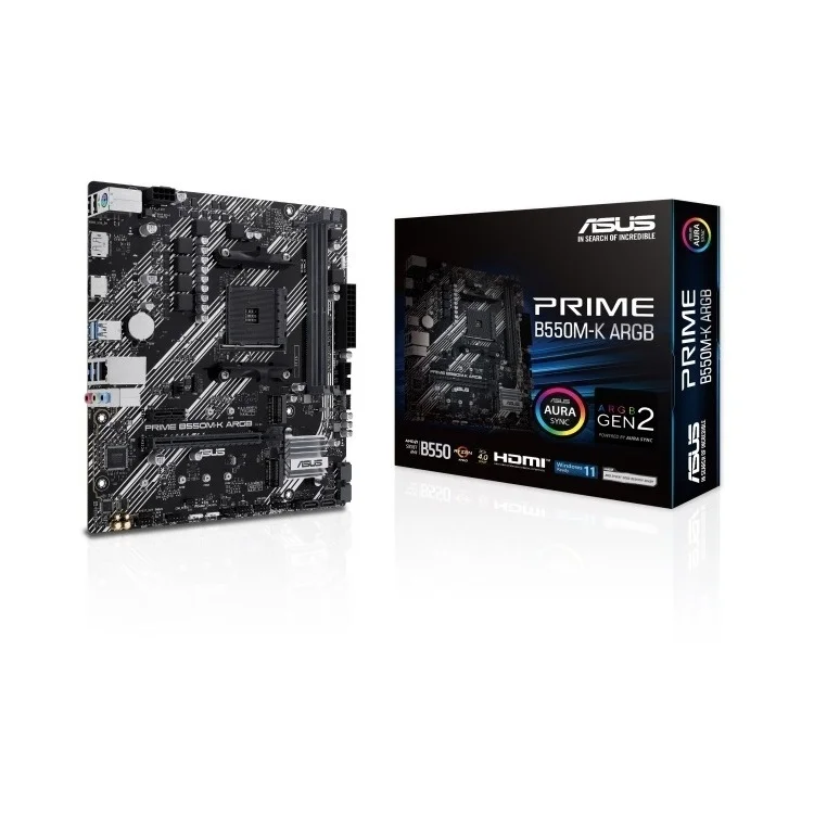 Φωτογραφία προϊόντος: ASUS MOTHERBOARD PRIME B550M-K ARGB ,AM4 ,MATX