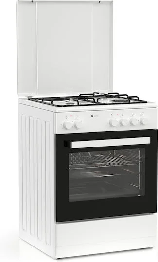 Φωτογραφία προϊόντος: Thermogatz TGS 3501 WH Κουζίνα 56lt με Εστίες Υγραερίου Π60εκ. White