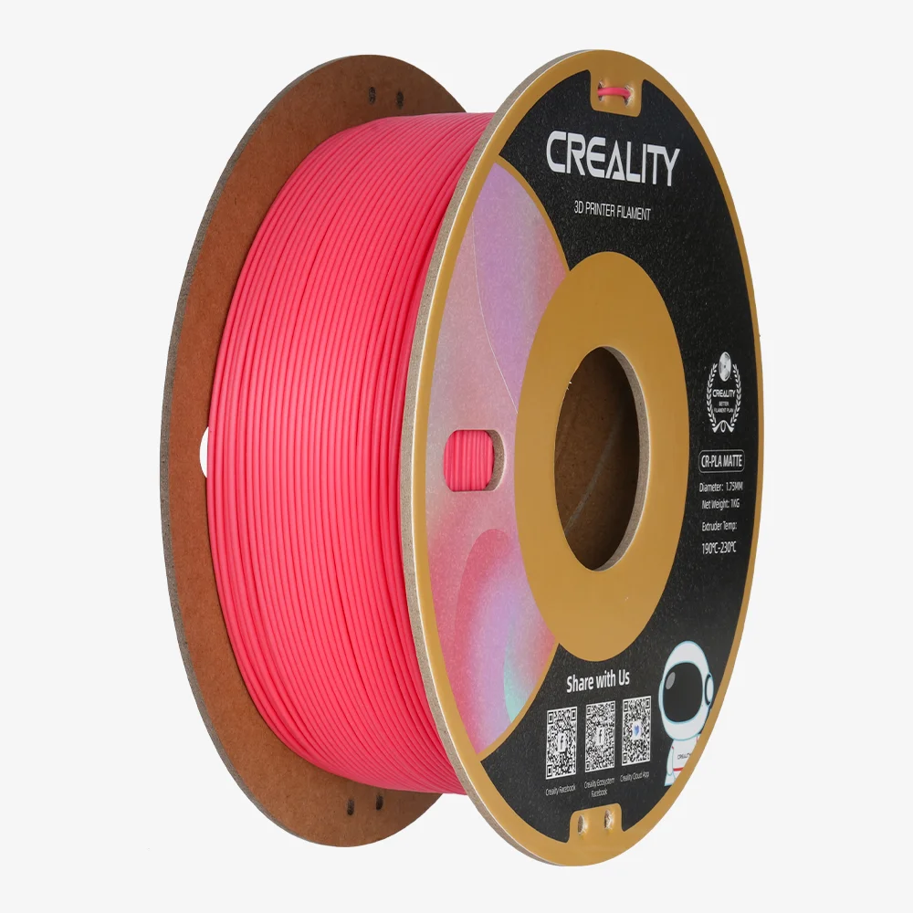 Φωτογραφία προϊόντος: CREALITY CR-PLA Matte Strawberry Red, 3D Printer Filament 1 kg Spool,1.75mm (3301010300)