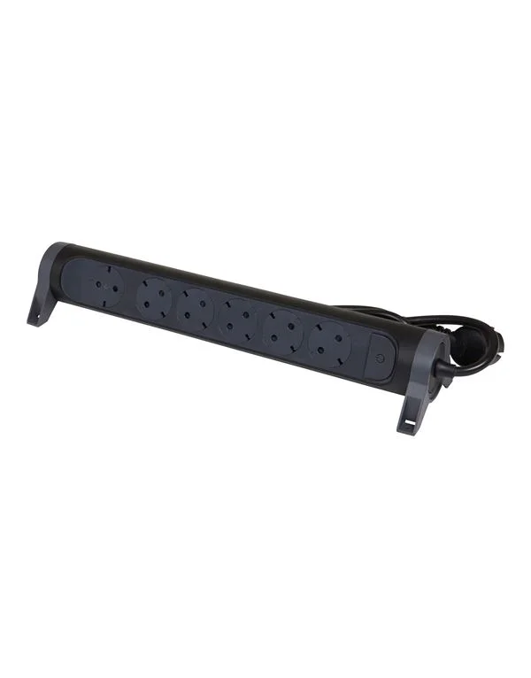 Φωτογραφία προϊόντος: Legrand SurgeArrest 6 Outlets 1.5m Cable Black/Grey Rotating