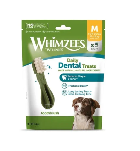 Φωτογραφία προϊόντος: Whimzees Trial Bags οδοντόβουρτσα M 150gr Whimzees