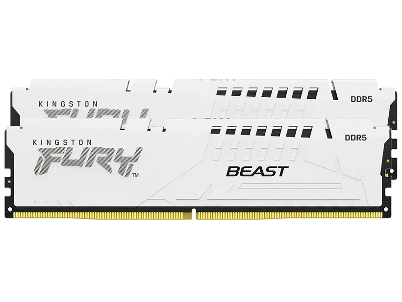 Φωτογραφία προϊόντος: KINGSTON Memory KF556C40BWK2-32 FURY Beast White DDR5, 5600MT/s, 32GB,KIT OF 2
