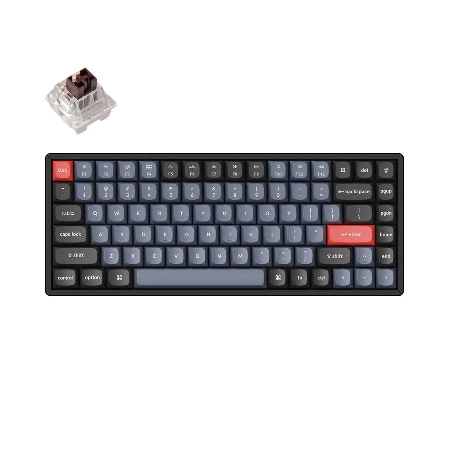 Φωτογραφία προϊόντος: Keychron K2 Pro (K2P-J3) QMK/VIA Wireless Mechanical RGB Keyboard-Brown Switch 75% US