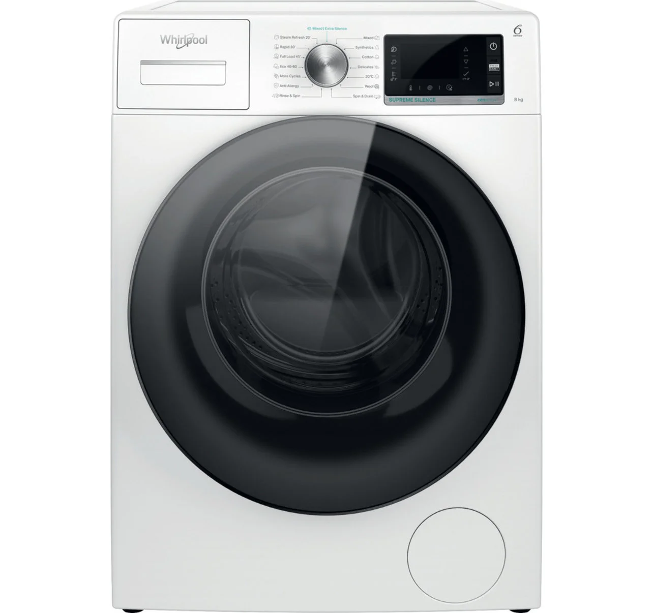 Φωτογραφία προϊόντος: Πλυντήριο Ρούχων Whirlpool W6 XW845WB EE 8kg Β 1400 Στροφών Λευκό