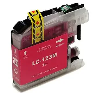 Φωτογραφία προϊόντος: Ninestar Συμβατό μελάνι Brother LC123 MAGENTA