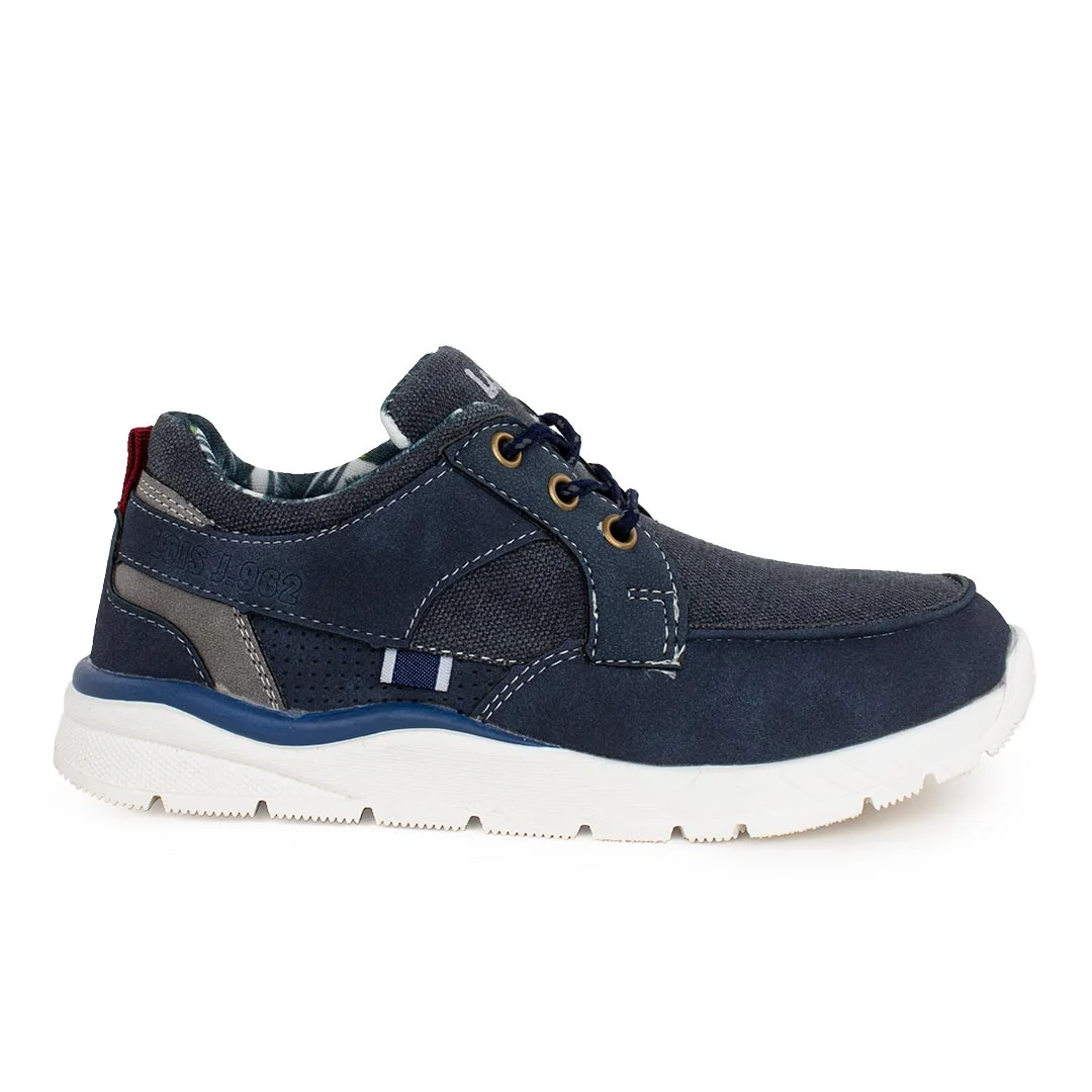 Φωτογραφία προϊόντος: Lois 63159-107 παιδικό sneaker για αγόρι σε συνθετικό δέρμα και ύφασμα Navy