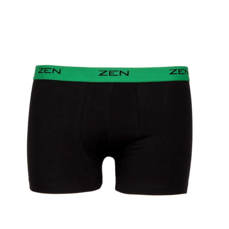Φωτογραφία προϊόντος: Zen intimates Ανδρικό Boxer Zen 70202 μαύρο με χρώμα στο λάστιχο πράσινο