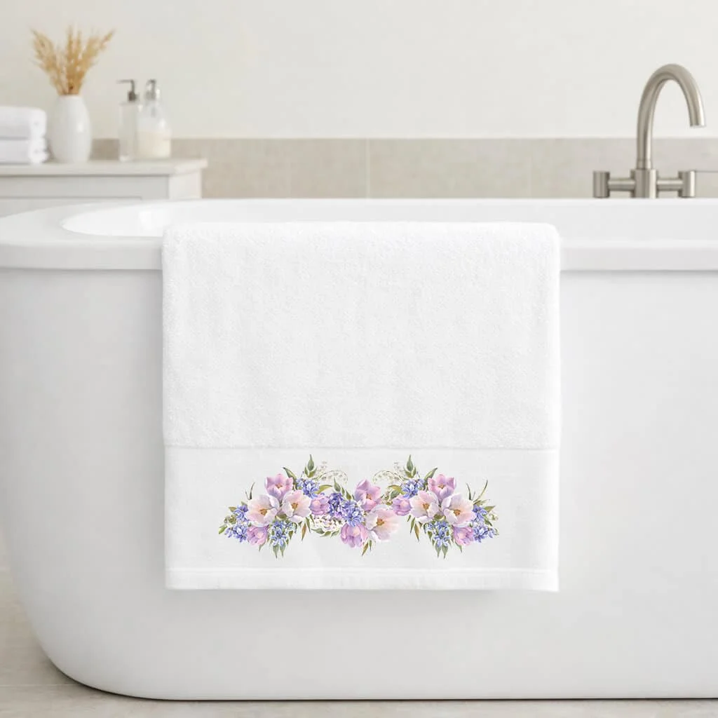 Φωτογραφία προϊόντος: Πετσέτα Μπάνιου 70×140 Violet White - Astron Italy