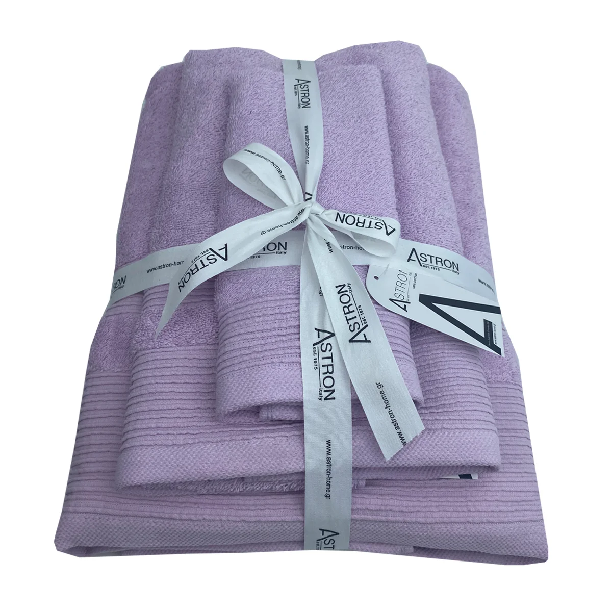 Φωτογραφία προϊόντος: Πετσέτες σετ 3τμχ Light Lilac - Astron Italy