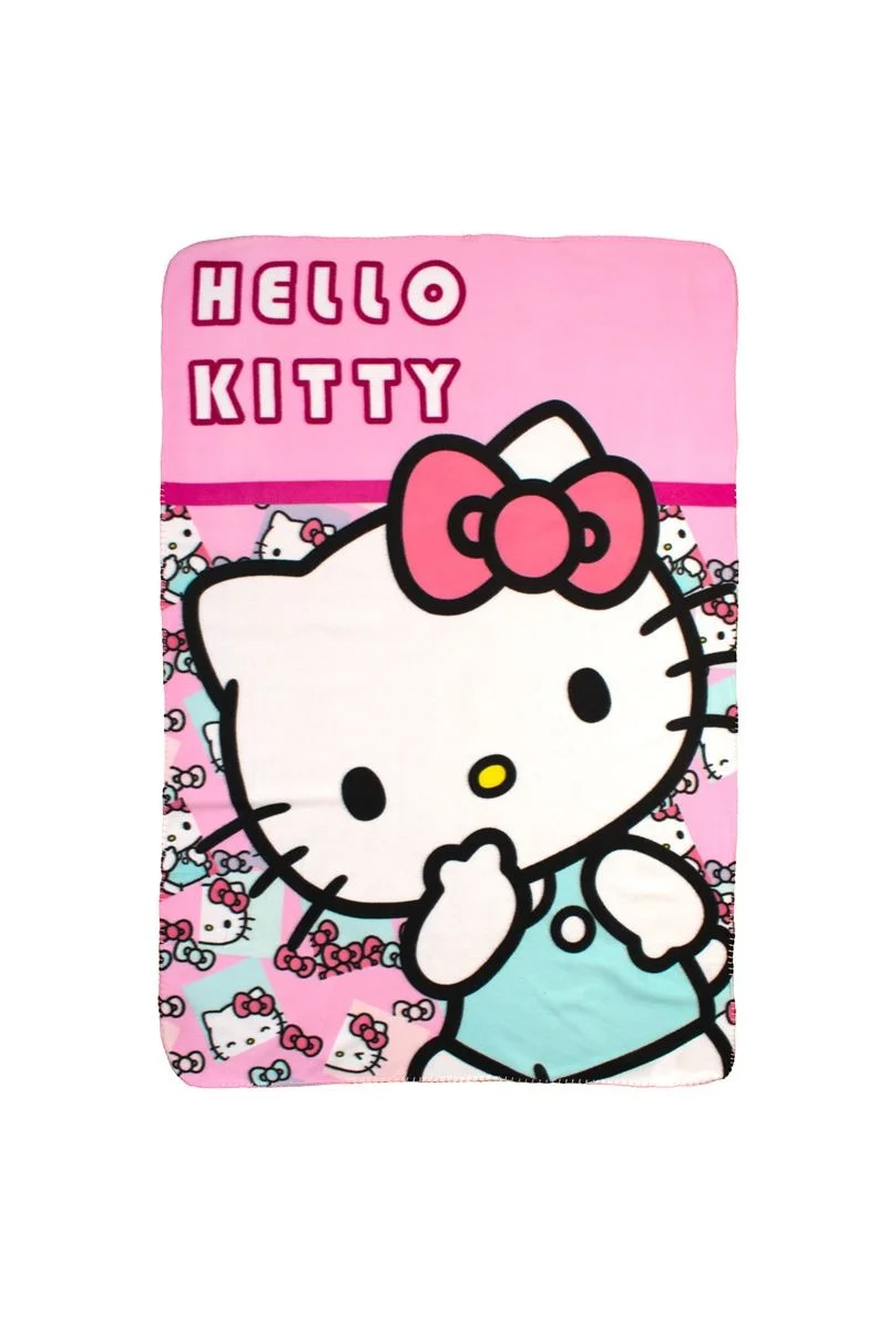 Φωτογραφία προϊόντος: Κουβέρτα Fleece Sanrio Hello Kitty 34 100X140 Pink 100% Polyester