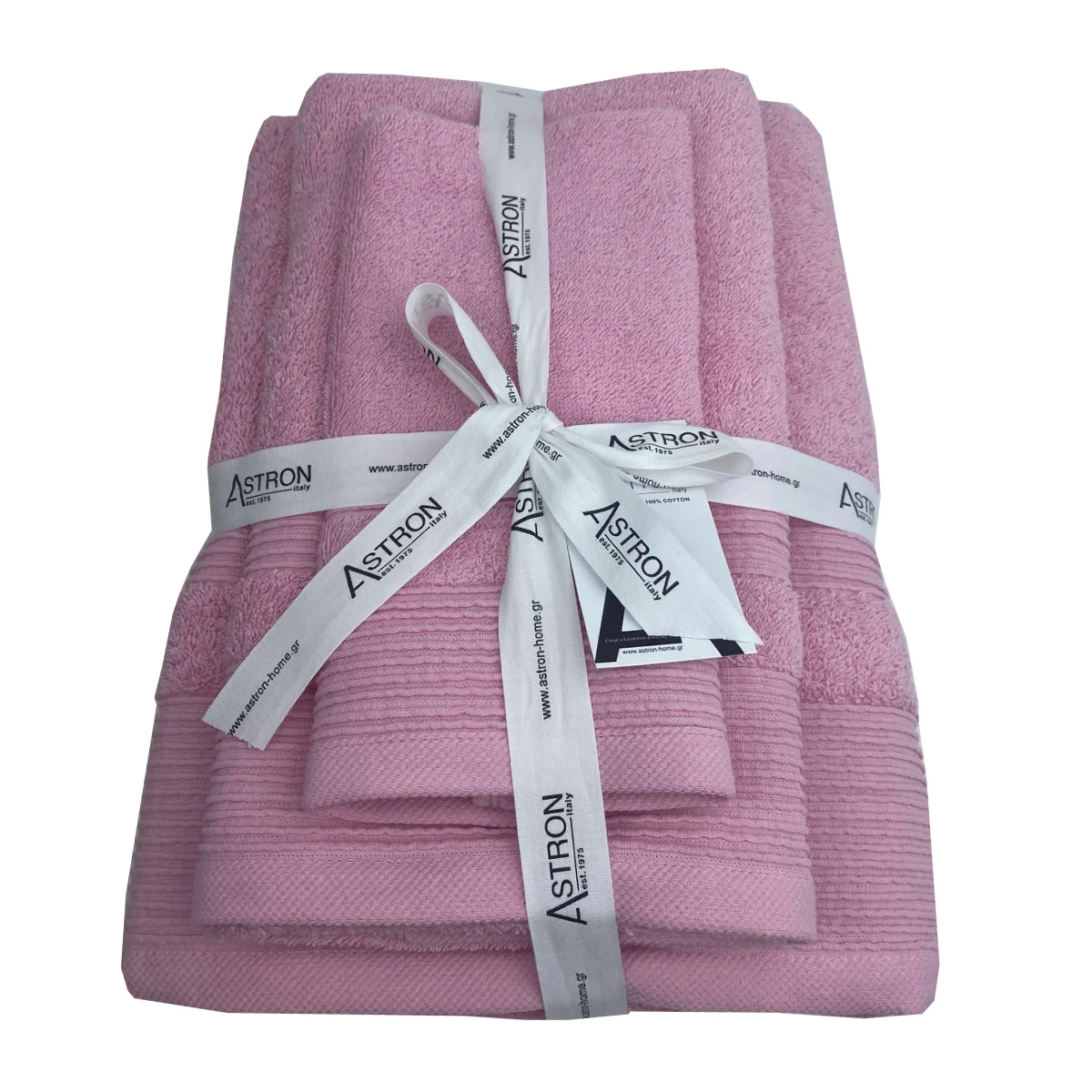 Φωτογραφία προϊόντος: Πετσέτες σετ 3τμχ Pink - Astron Italy