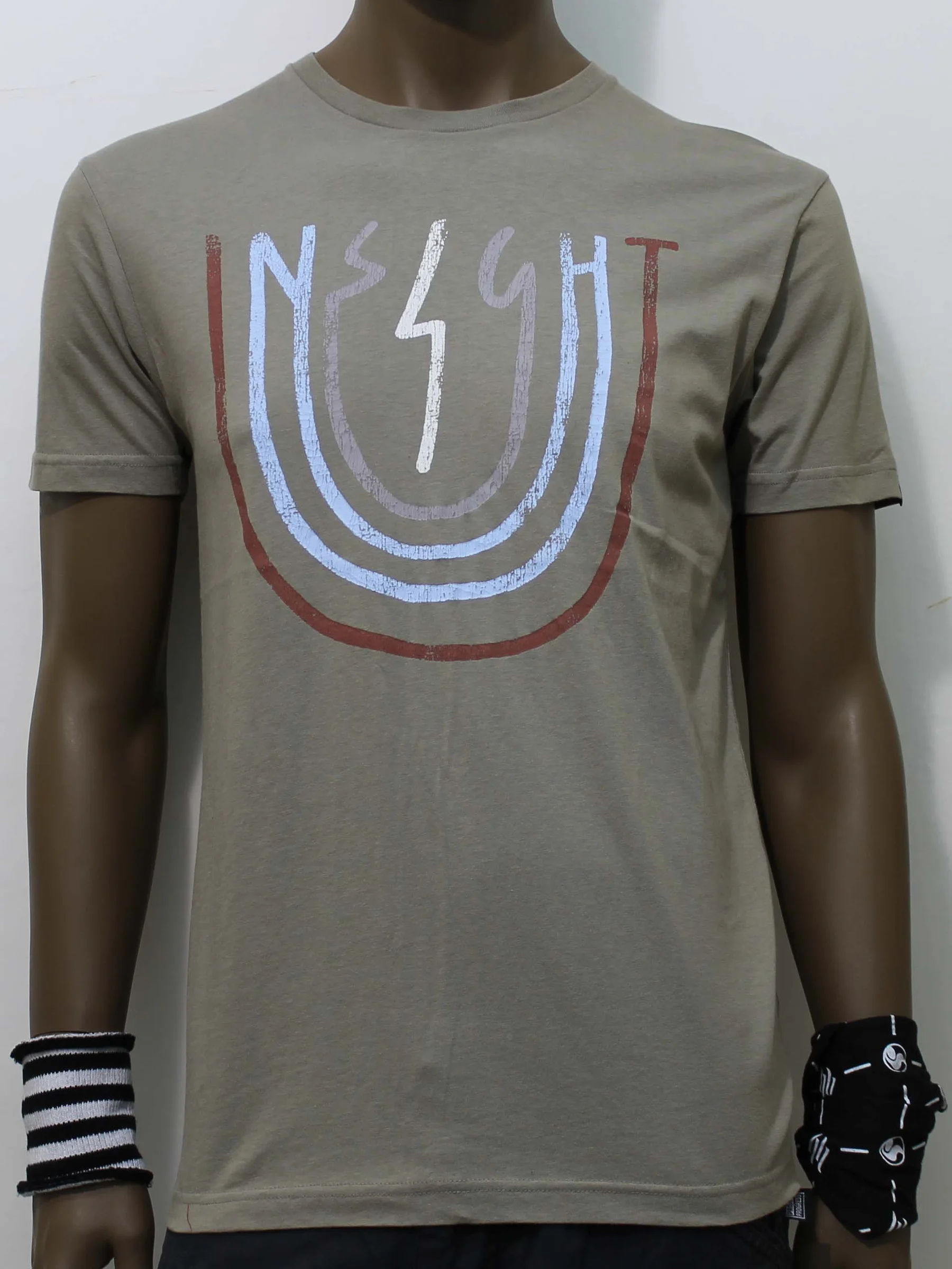 Φωτογραφία προϊόντος: TSHIRT INSIGHT RAINBOW SCRIBBLE khaki bedrock