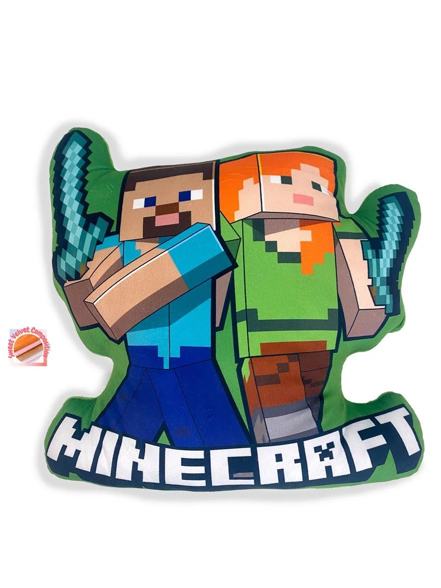 Φωτογραφία προϊόντος: Μαξιλάρι 3D Mojang Minecraft 18 40 cm Green 100% Velboa