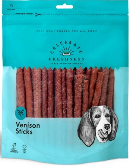 Φωτογραφία προϊόντος: Celebrate Sticks χωρίς σιτηρά και χωρίς γλουτένη από κρέας ελαφιού 1τμχ Celebrate freshness (5212036514733)