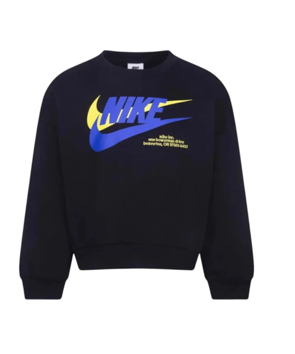 Φωτογραφία προϊόντος: Nike - Παιδική Μπλούζα Club Hbr Icon Fleece Crew 86K434-023 Μαύρο