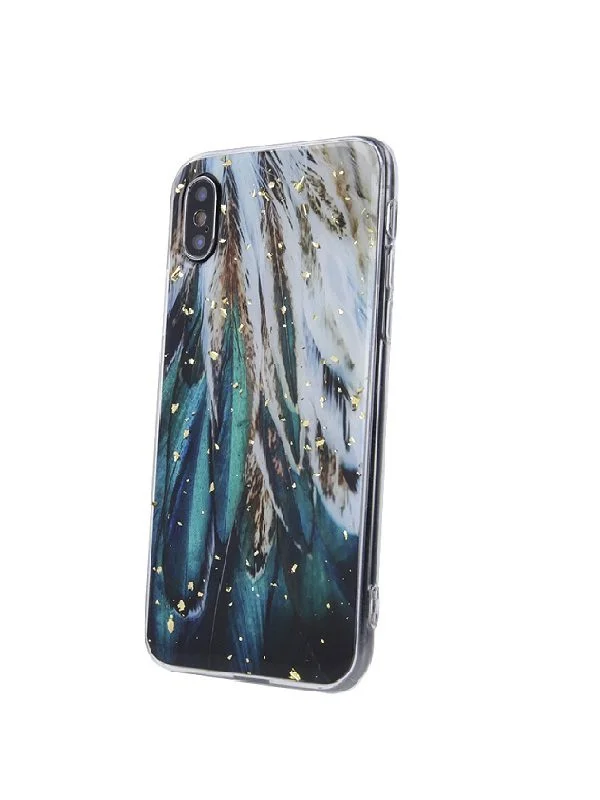 Φωτογραφία προϊόντος: ΘΗΚΗ ΣΙΛΙΚΟΝΗΣ GOLD GLAM ΓΙΑ XIAOMI REDMI NOTE 10 PRO - FEATHERS