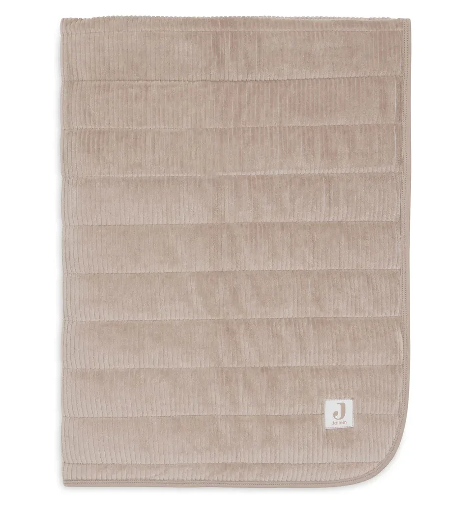 Φωτογραφία προϊόντος: Κουβέρτα Velvet Rib Milky Coffee (75x100cm) – Jollein