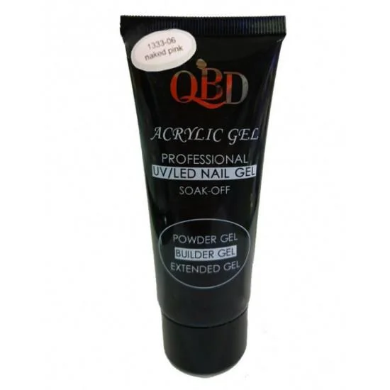 Φωτογραφία προϊόντος: GEL ΧΤΙΣΙΜΑΤΟΣ QBD ACRYLIC GEL UV/LED NAIL GEL - SOAK OFF NAKED PINK 30ML 1333-06