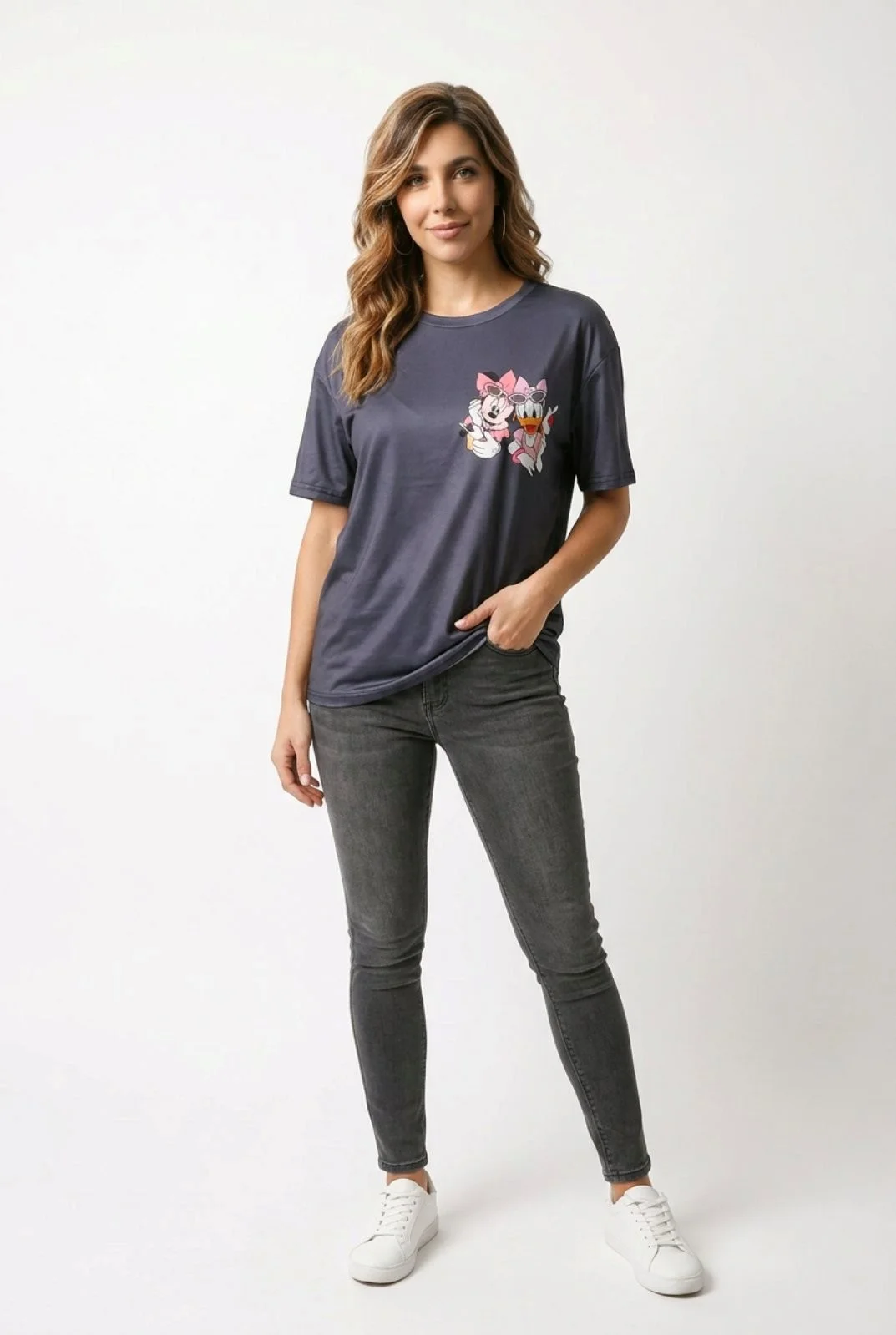 Φωτογραφία προϊόντος: ELUNA Mouse-Duck T-Shirt με Cartoon Print Μπλέ