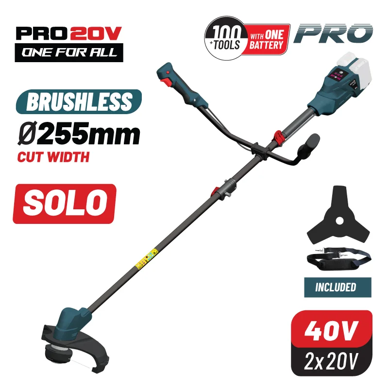 Φωτογραφία προϊόντος: BORMANN Pro BBP4602 Θαμνοκοπτικό 40V Brushless Μπαταρίας Li-Ion (SOLO)