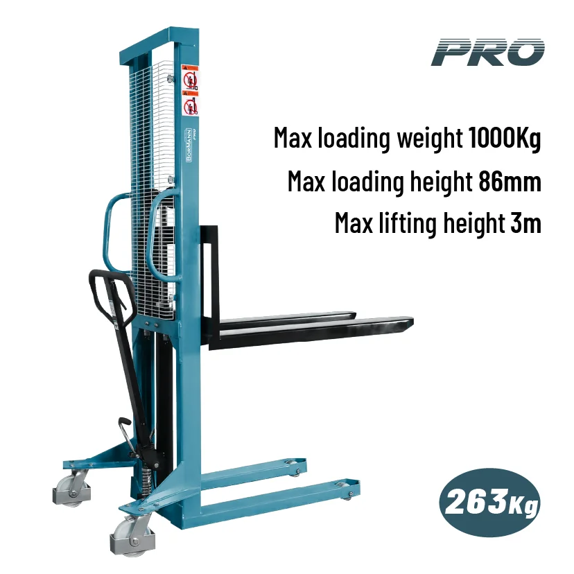 Φωτογραφία προϊόντος: BORMANN Pro BWR5531 Περονοφόρο Χειροκίνητο Ανύψωσης 1 Ton, Ύψος 3,0 m