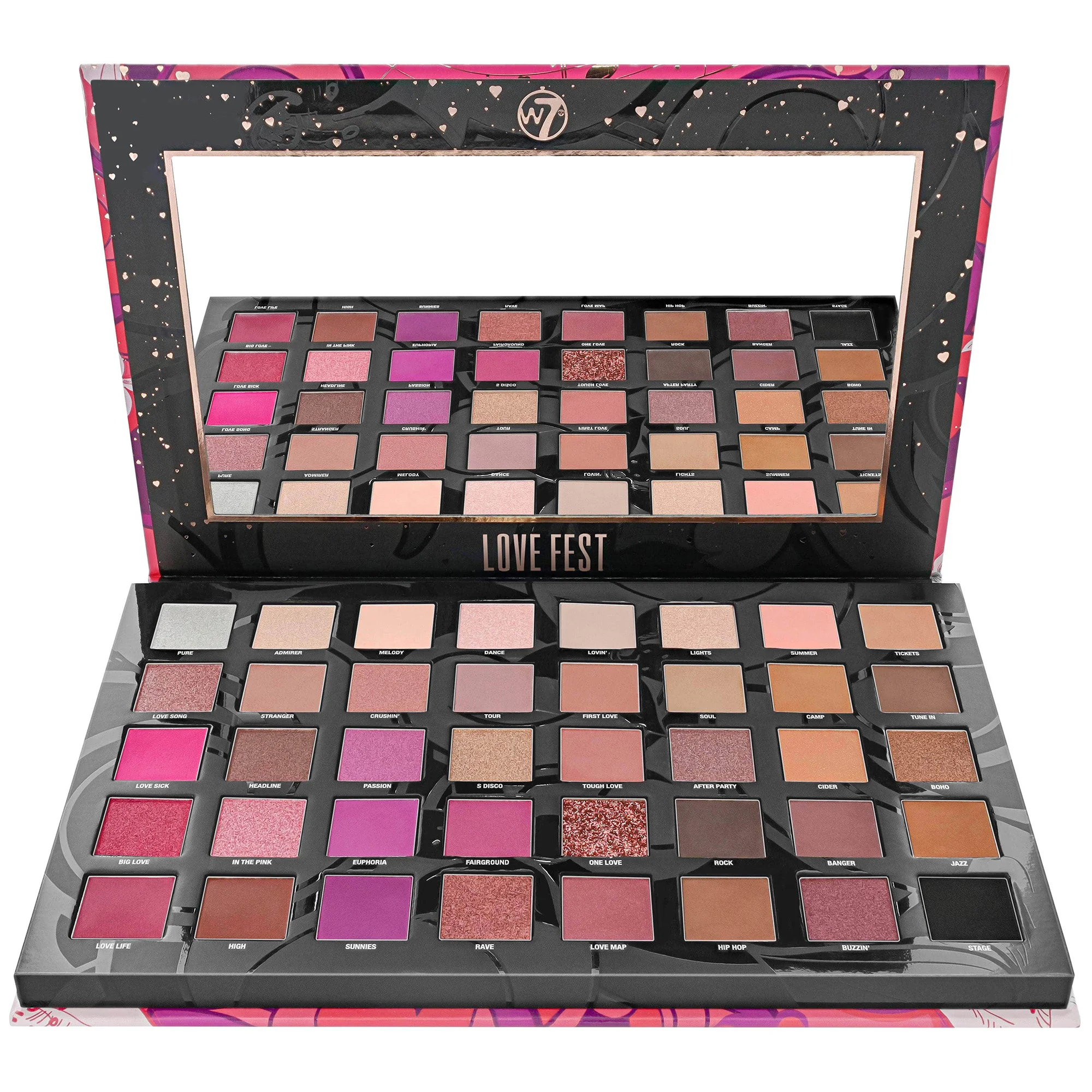 Φωτογραφία προϊόντος: W7 Cosmetics W7 Love Fest Pressed Pigment Palette (36gr)