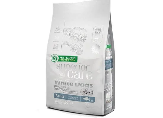 Φωτογραφία προϊόντος: Nature's Protection SUPERIOR CARE -WHITE DOGS ADULT SMALL & MINI WHITE FISH 10kgr