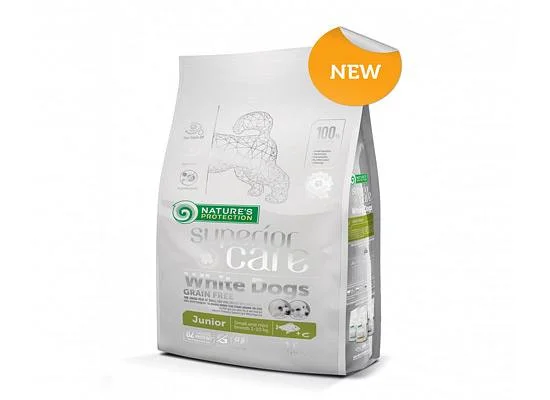 Φωτογραφία προϊόντος: Nature's Protection WHITE DOGS JUNIOR SMALL AND MINI BREED WHITE FISH GRAIN FREE 10kgr