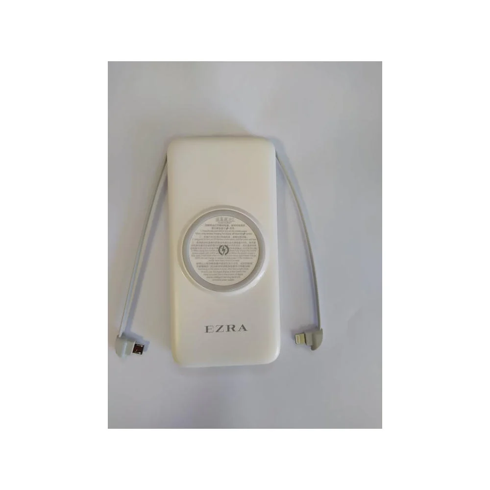 Φωτογραφία προϊόντος: Power Bank με ενσύρματη και ασύρματη φόρτιση 10.000mah Λευκό