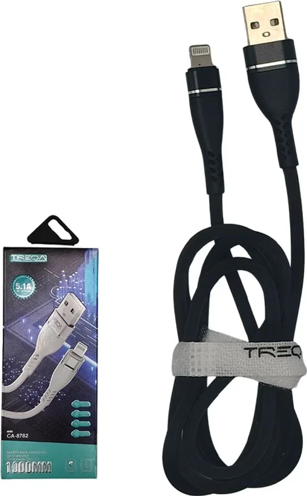 Φωτογραφία προϊόντος: Auto GS Καλώδιο Usb Φόρτισης Και Μεταφοράς Δεδομένων Για Iphone Μαύρο CA-8182 5.1A 1m 1 Τεμάχιο